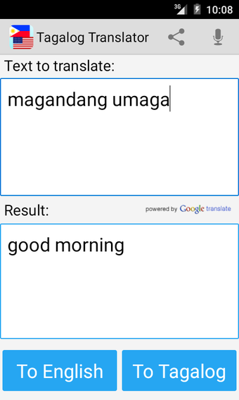 Image 0 for Tagalog English Translato…
