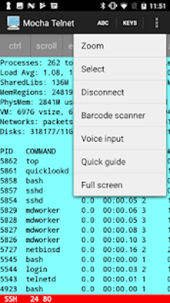 Image 0 for Mocha Telnet Lite