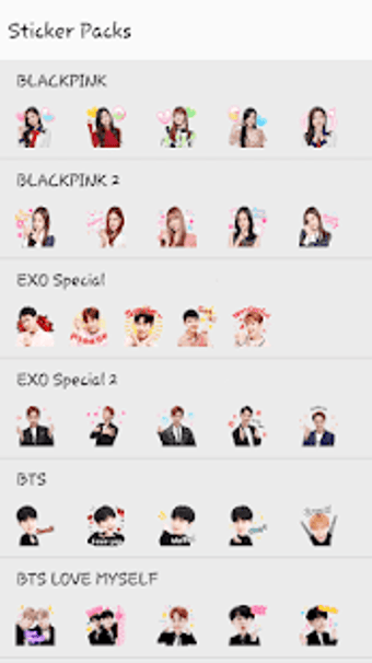 Imagen 1 para WAStickerApps Korean Idol…