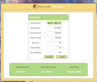 Imagen 0 para Auto Loan Calculator