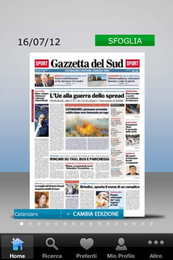 Image 0 for Gazzetta del Sud Edicola …