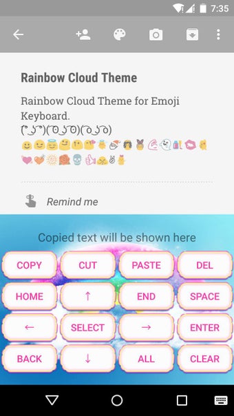 Imagen 0 para Rainbow Cloud Emoji Keybo…