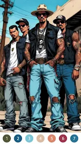 Imagen 0 para Rebel Gangster Coloring P…