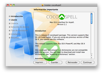 Image 0 for cocoAspell