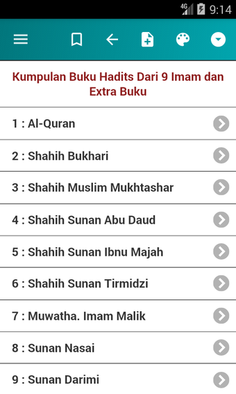 Imagen 1 para Kumpulan Hadits Dari 9 Im…