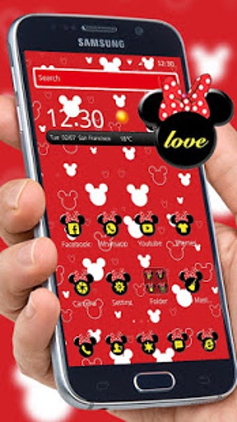 Image 3 for Red cute bow cartoon mous…