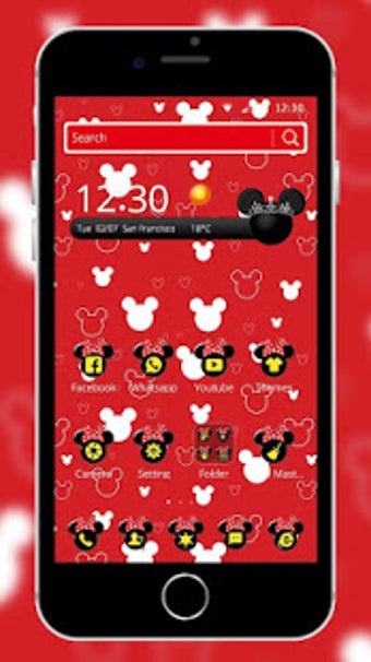 Image 2 for Red cute bow cartoon mous…