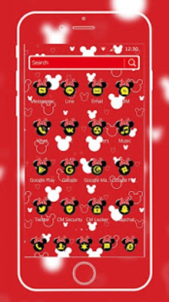 Image 0 for Red cute bow cartoon mous…