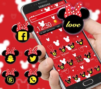 Image 1 for Red cute bow cartoon mous…