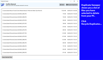 Imagen 2 para Duplicate Sweeper for Win…