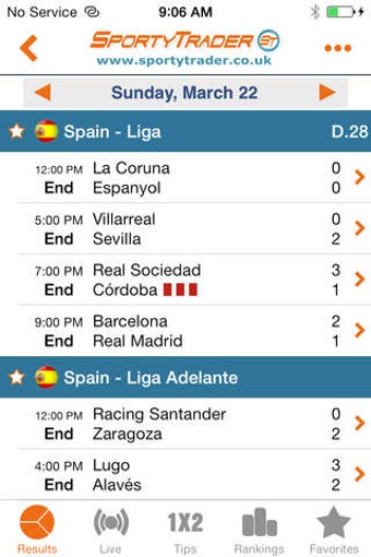 Image 0 for Livescore Football Tennis…