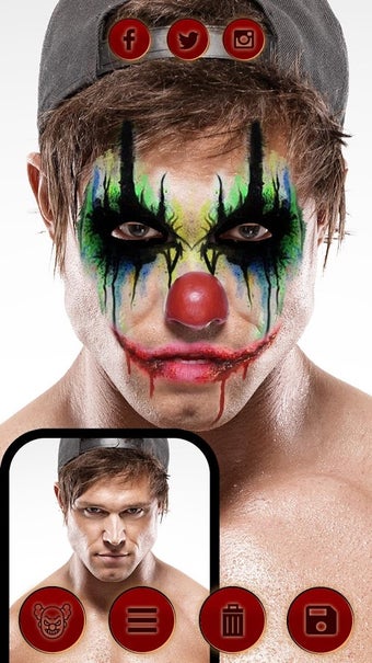 Image 2 for Scary Clown Face Maker - …