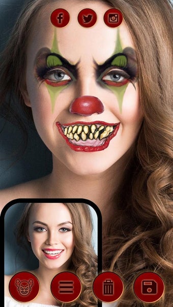 Image 1 for Scary Clown Face Maker - …