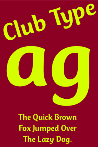 Imagen 2 para Club Type Medium FlipFont