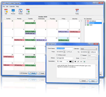 Imagen 0 para CoffeeCup Web Calendar