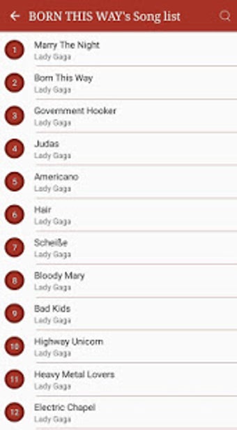 Imagen 3 para All Lady Gaga Songs Lyric…