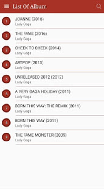 Imagen 0 para All Lady Gaga Songs Lyric…