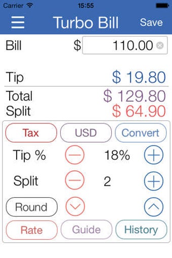 Image 0 for Turbo Tip Calculator