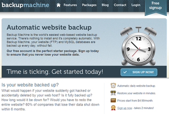 Image 0 for Backup Machine