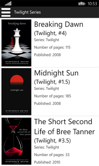 Image 2 for Twilight Novel Series for…