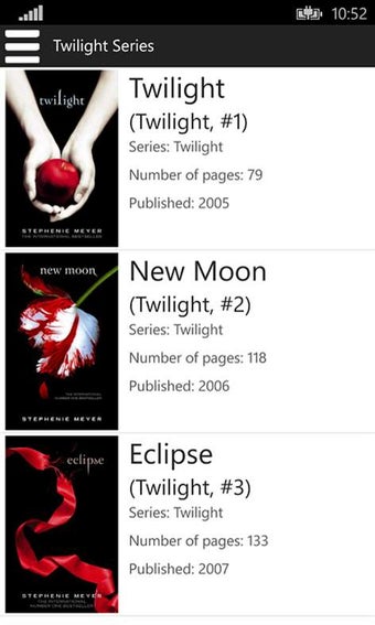 Image 1 for Twilight Novel Series for…