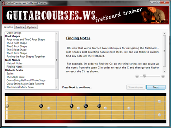 Imagen 0 para GuitarCourses.ws Fretboar…