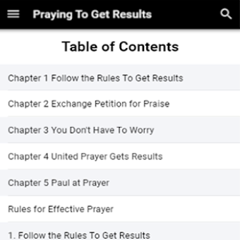 Image 1 for Praying To Get Results By…