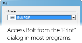 bolt pdf printer