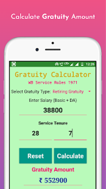 Image 1 for Pension Gratuity Calculat…