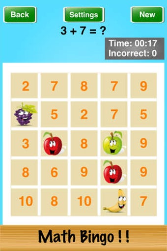 Image 0 for Math Bingo