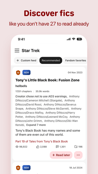 Image 0 for AO3 Fanfiction Reader  3A…
