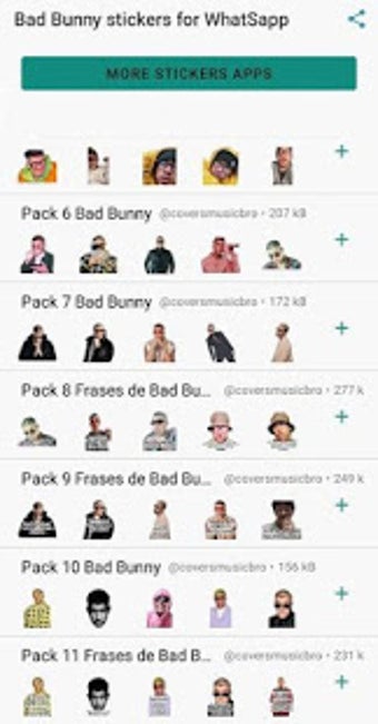 Imagen 0 para Stickers de Bad Bunny par…