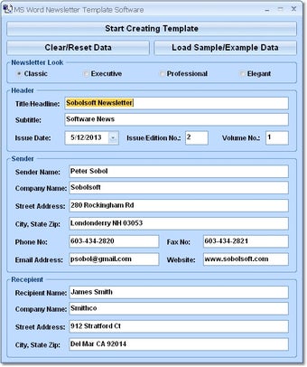 Image 0 for MS Word Newsletter Templa…