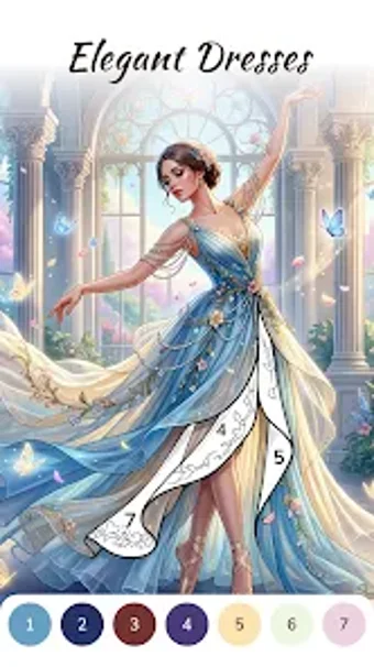Image 0 for Dress Color: Paint by Num…