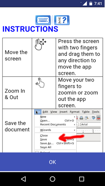 Image 2 for AndroWriter document edit…