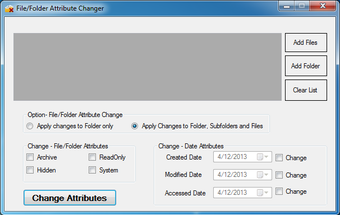 Image 0 for File and Folder Attribute…