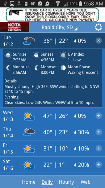 Imagen 3 para KOTA Mobile Weather