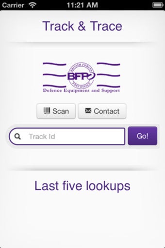 Image 0 for BFPO Track & Trace
