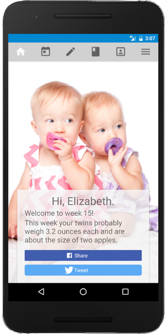 Imagen 1 para Twin Pregnancy App