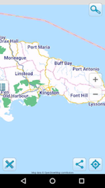 Image 0 for Map of Jamaica offline