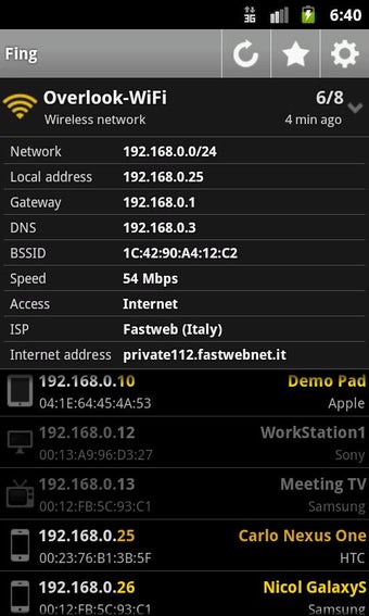 Image 2 for Fing - Network Tools