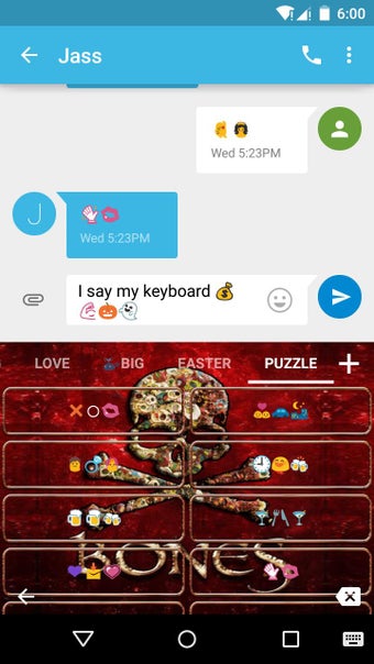 Image 1 for Bones Emoji Keyboard Them…