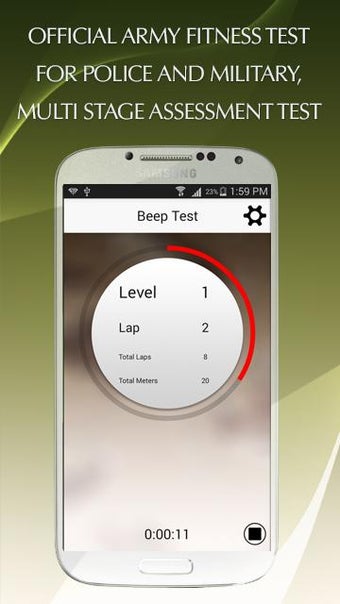 Imagen 1 para Beep Test Official Army P…