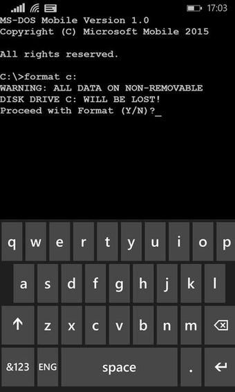 Image 1 for MS-DOS Mobile for Windows…