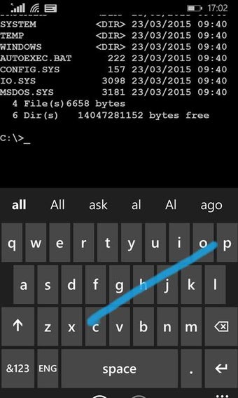 Imagen 1 para MS-DOS Mobile for Windows…