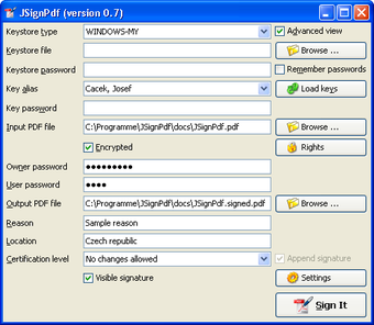 Image 1 for JSignPdf