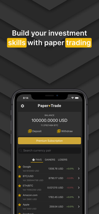 Image 0 for Paper.Trade: Trading Simu…