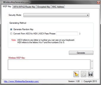 Image 0 for WirelessKeyGenerator.com