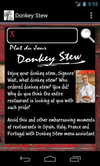 Image 0 for Donkey Stew - Menu Assist…