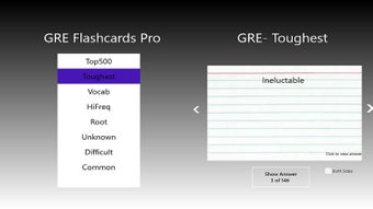 Image 1 for GRE Flashcards Pro for Wi…
